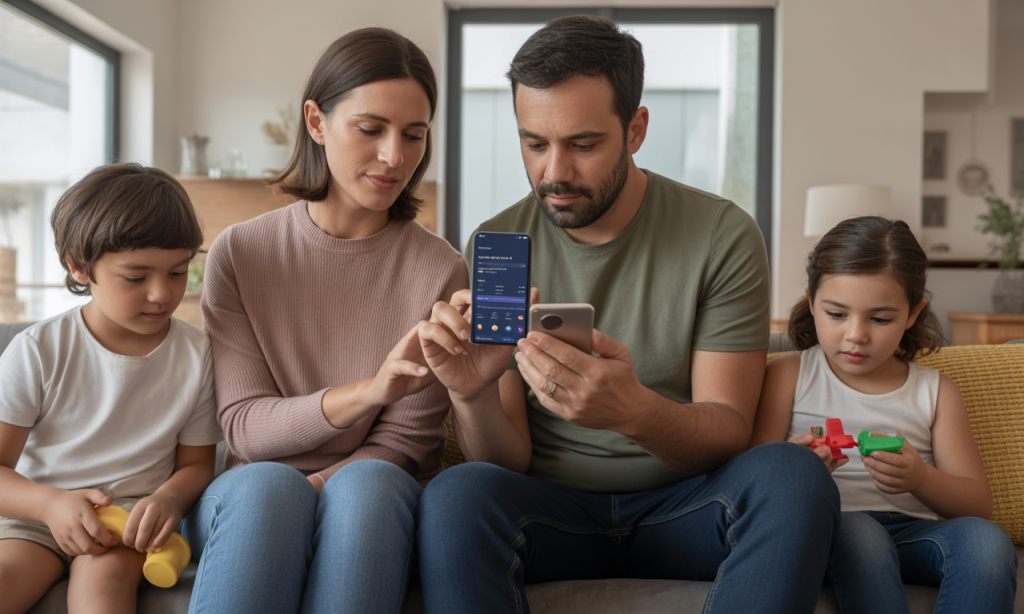 découvrez comment ces parents gèrent et contrôlent les comptes bancaires de leurs enfants grâce à une application innovante, pour une meilleure sécurité et suivi financier.