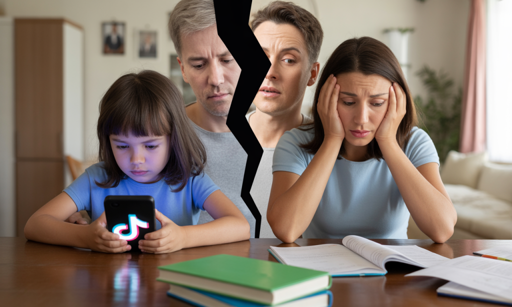 découvrez comment les parents séparés jonglent entre tiktok et les devoirs pour aider leurs enfants à trouver l'équilibre au quotidien.