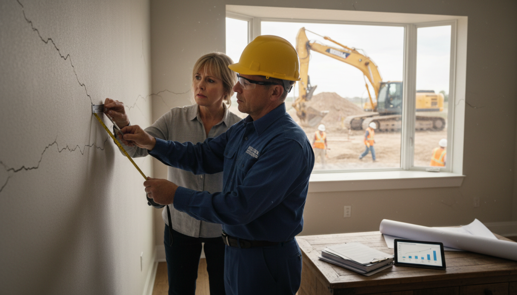 découvrez comment prouver et obtenir une indemnisation pour les fissures causées par le chantier de votre voisin, en comprenant le rôle essentiel de l'expertise technique dans ce processus.