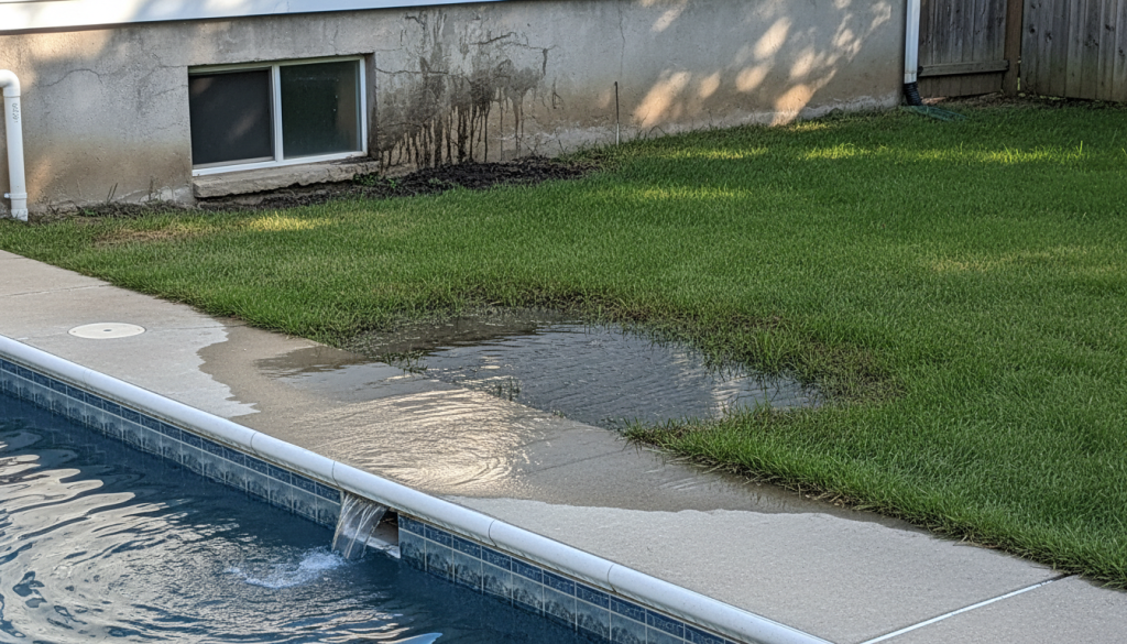 découvrez qui est responsable des dégâts causés par une fuite d'eau de piscine sur votre terrain ou dans votre sous-sol, et comment agir pour protéger votre propriété.