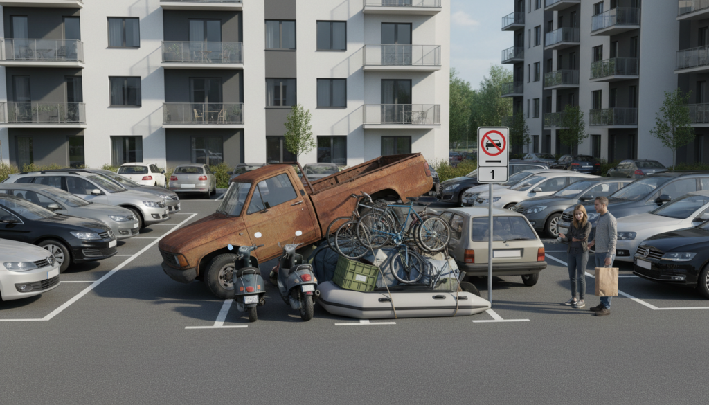 découvrez comment le règlement de copropriété peut sanctionner l'occupation excessive d'une place dans un parking collectif pour prévenir les abus et garantir le respect des espaces communs.