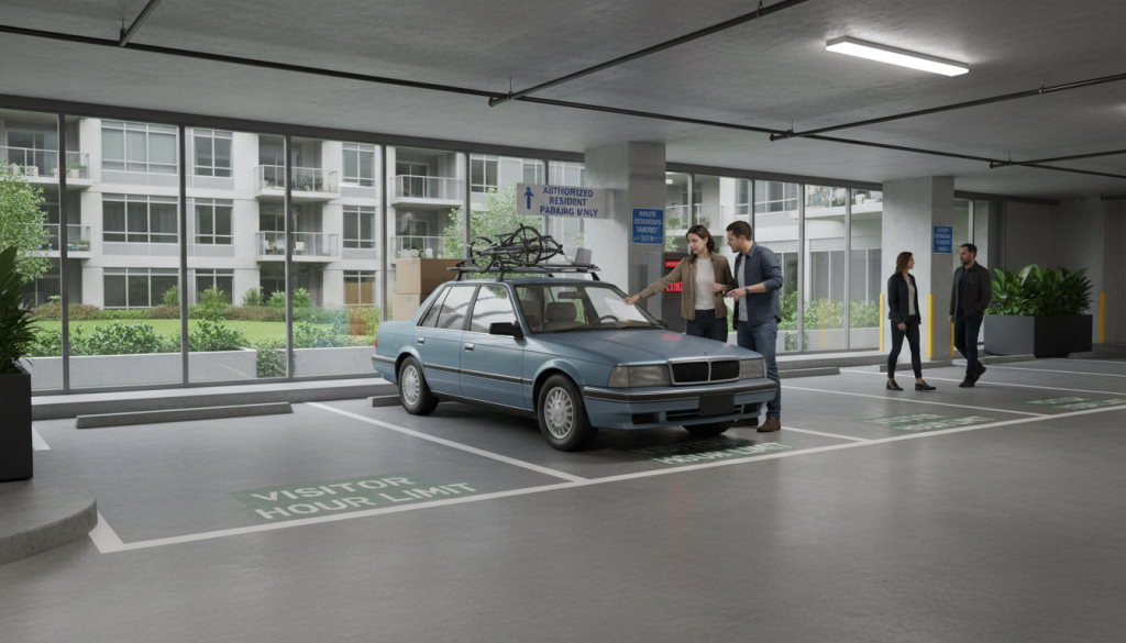 découvrez comment gérer et faire cesser le stationnement prolongé des non-résidents sur le parking de votre copropriété grâce à des conseils pratiques et des solutions efficaces.