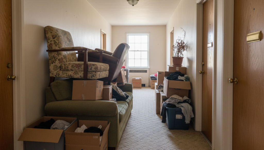 découvrez les conséquences légales lorsque votre voisin utilise abusivement le palier pour entreposer ses meubles et quelles sanctions peuvent être appliquées.