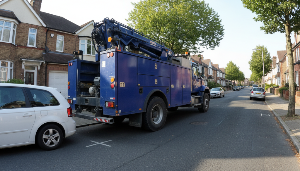 découvrez les règles concernant le stationnement des véhicules hors gabarit et les droits des voisins face à un grand utilitaire qui gêne les manœuvres.