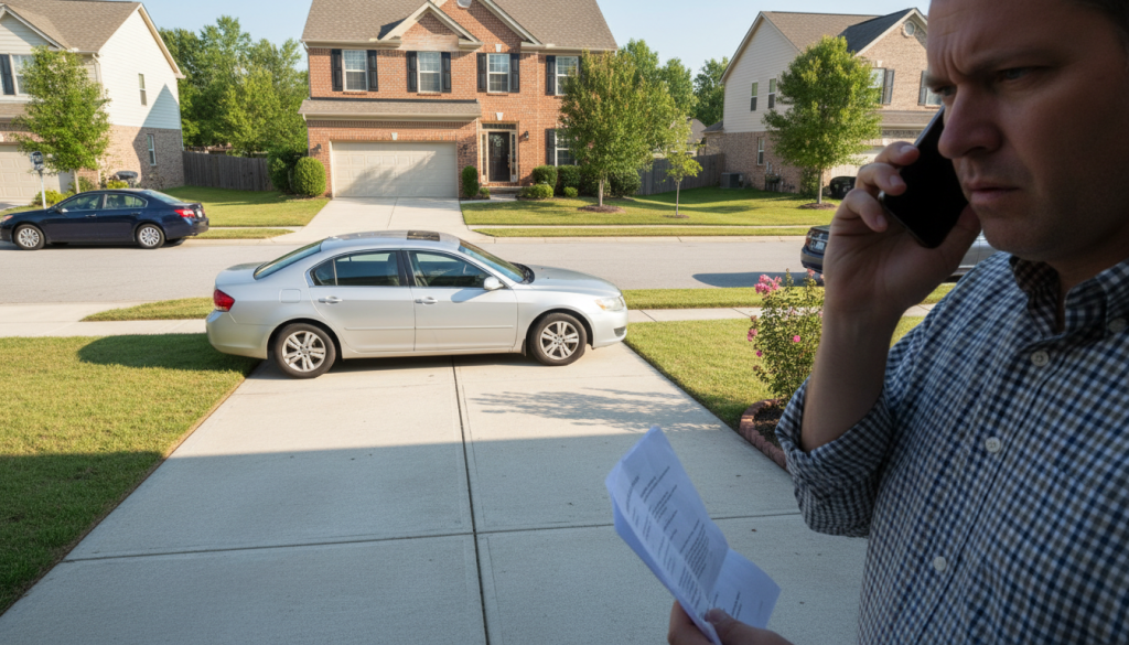 découvrez la procédure d'urgence à suivre lorsque votre voisin se gare régulièrement devant votre entrée, et apprenez comment faire enlever rapidement un véhicule gênant et récurrent.