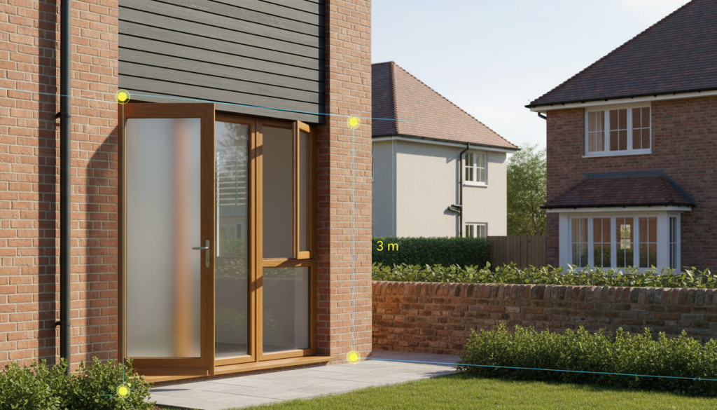 découvrez les distances minimales à respecter lors de l'ouverture d'une nouvelle porte ou fenêtre pour éviter toute vue illégale et respecter la législation en vigueur.