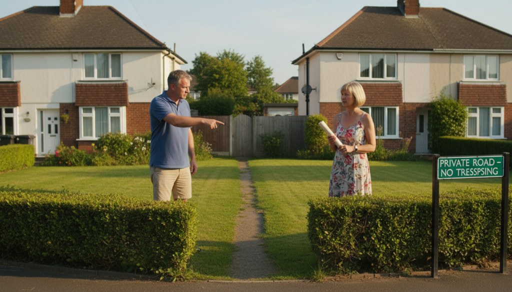 découvrez les démarches à suivre si votre voisin revendique un droit de passage non déclaré officiellement et protégez vos droits de propriété.