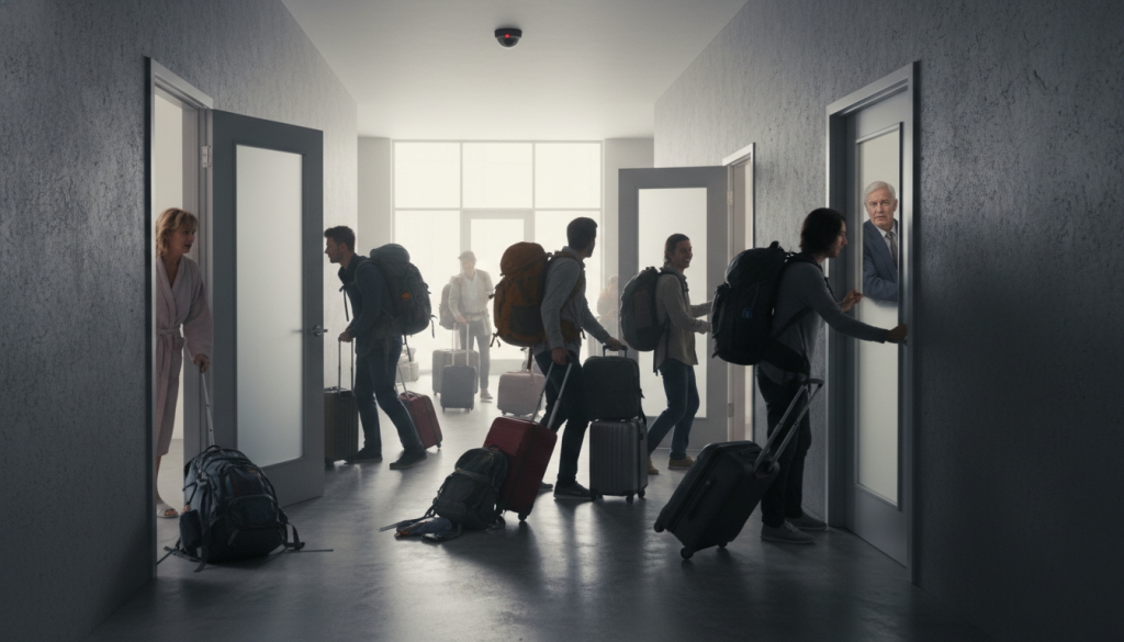 découvrez comment sanctionner les allées et venues incessantes des voyageurs pour prévenir l'utilisation abusive des parties communes et préserver la tranquillité des résidents.