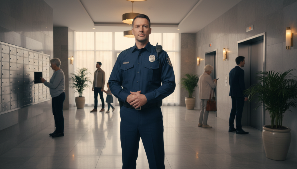 découvrez les véritables pouvoirs d'un agent de sécurité dans les parties communes de votre immeuble et ce que peut réellement faire un vigile pour assurer votre protection.